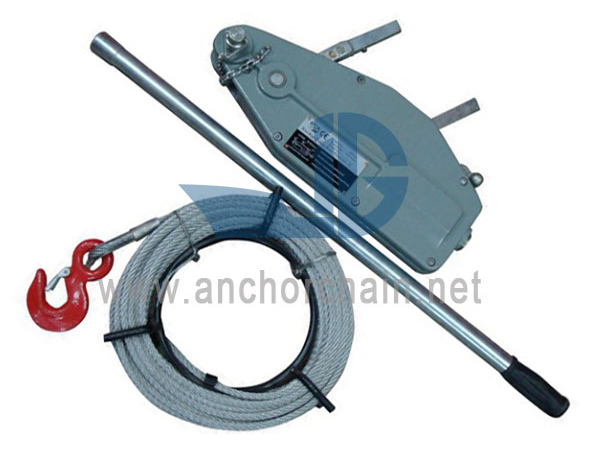 Bloc de frânghie cu pârghie manuală din aliaj de aluminiu