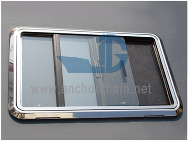 Fereastră glisantă verticală din aluminiu pentru navă