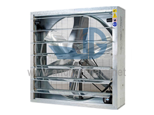 Ventilator cu debit axial pătrat cu montare pe perete DFBZ