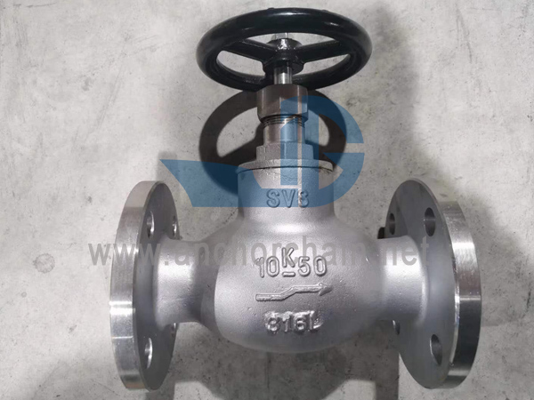 JIS F 7409 16K SCS16 supape de control cu ​​glob din oțel inoxidabil cu șuruburi