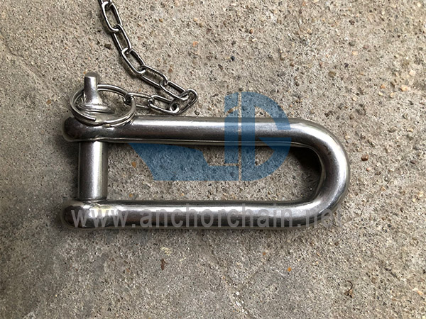Long D-shackle Tip lung, SS304 SAU SS316