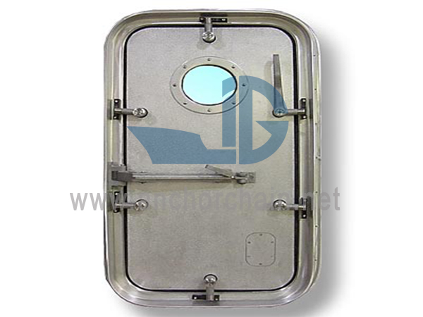 Ușă etanșă la intemperii cu acțiune rapidă din aluminiu marin, cu o singură pârghie