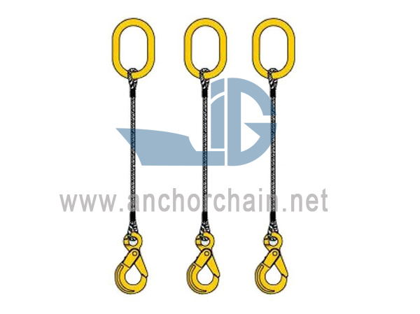 Slingle Leg Slinged Wire Rope Sling De Vanzare